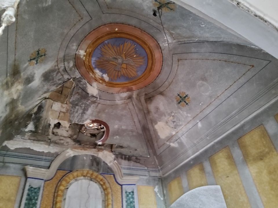 Secret chapel room in Italian palace 