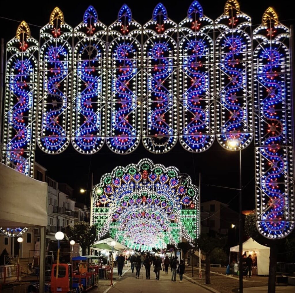 Casoli Italy festival lights