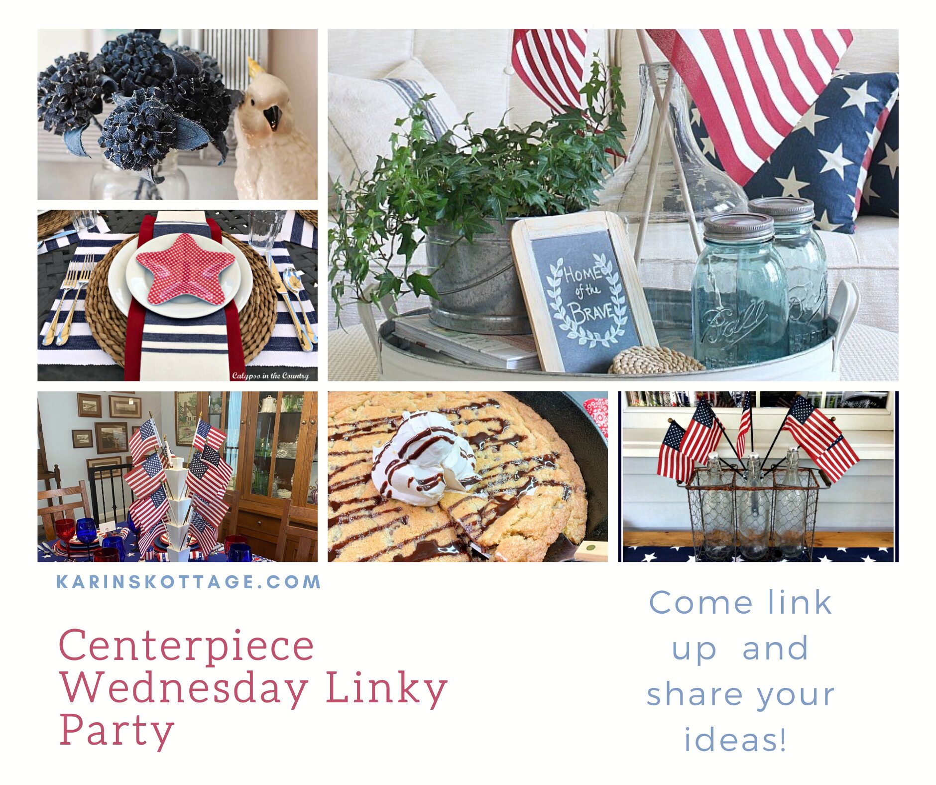 Centerpiece Wednesday Linky Party - Karins Kottage