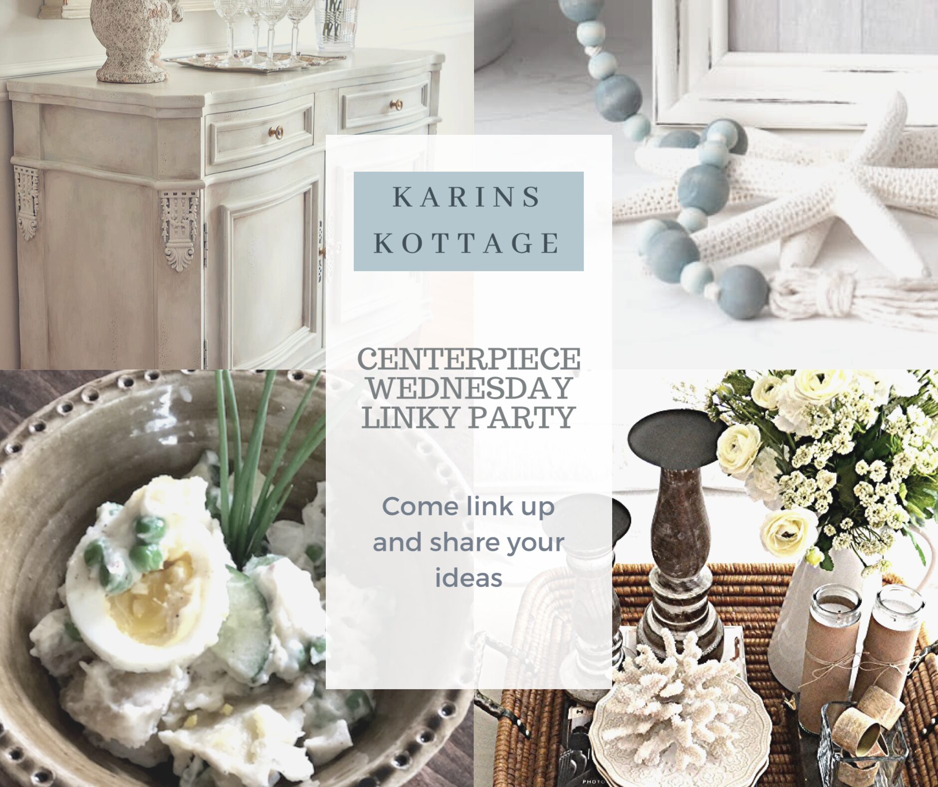 Centerpiece Wednesday Linky Party - Karins Kottage
