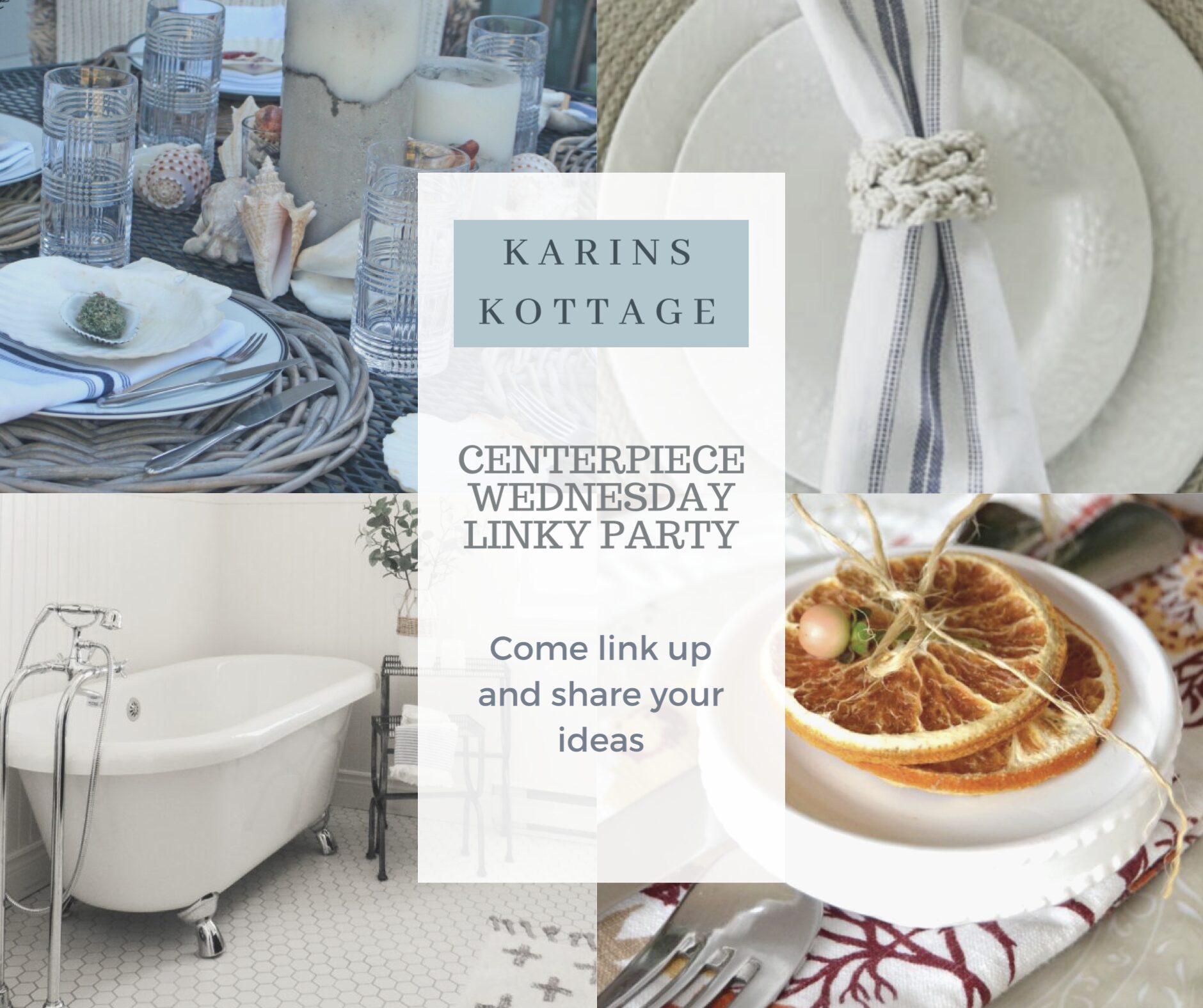 Centerpiece Wednesday Linky Party - Karins Kottage