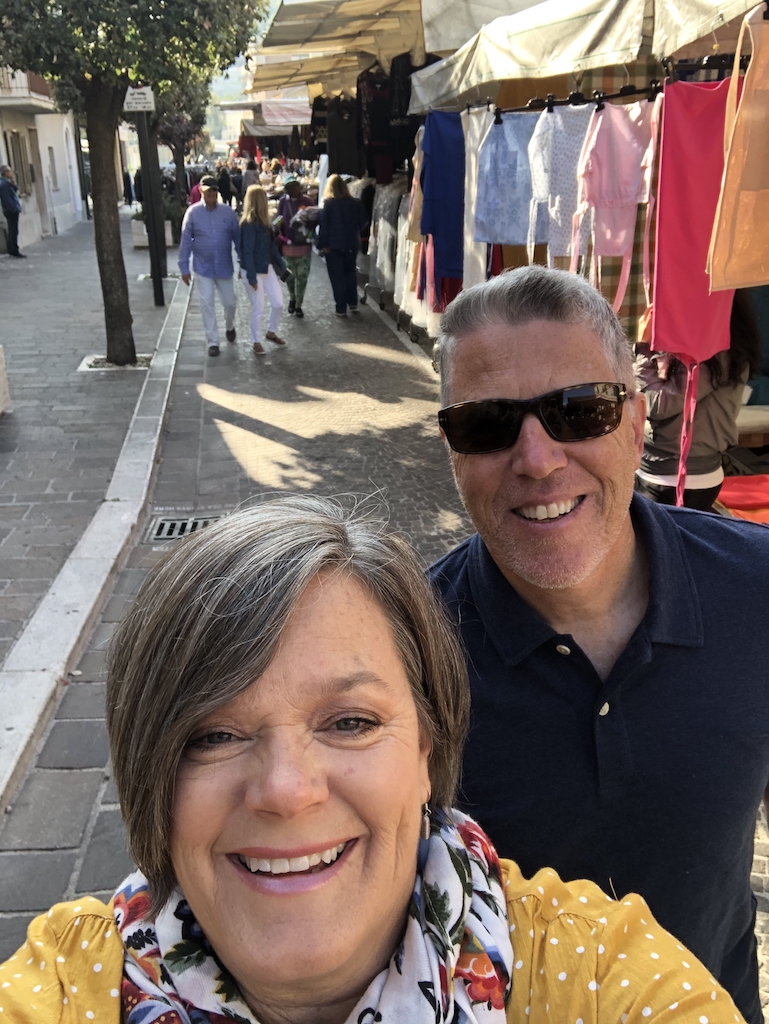 street market in Casoli Italy