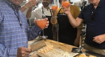 Learning how to make pasta in Italy