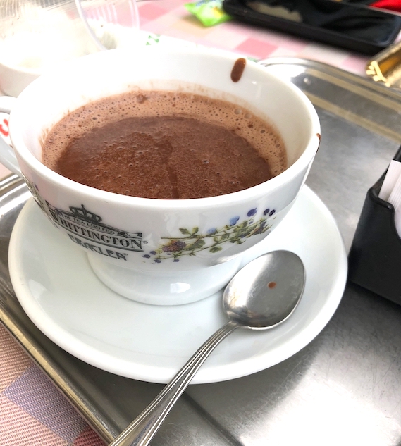 Italian hot chocolate. It is like pudding