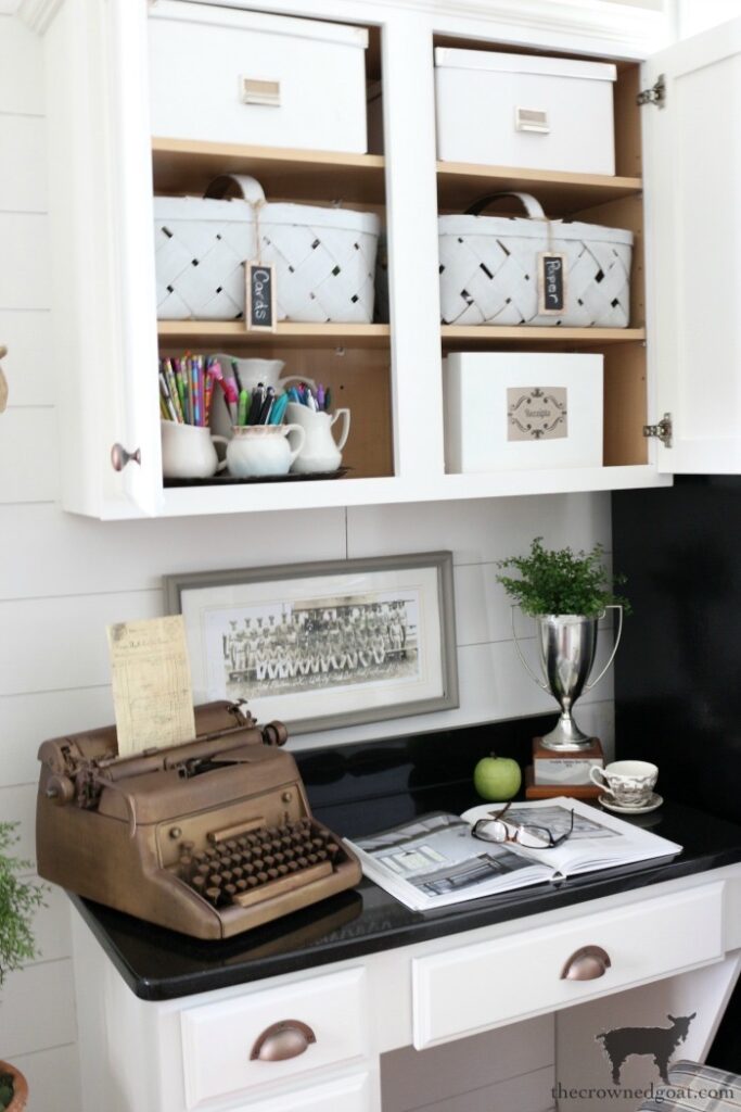 How to organize  a kitchen desk