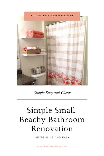 Simple Small Beachy Bathroom Renovation