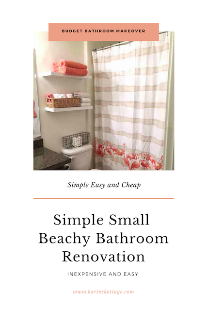 Simple Small Beachy Bathroom Renovation