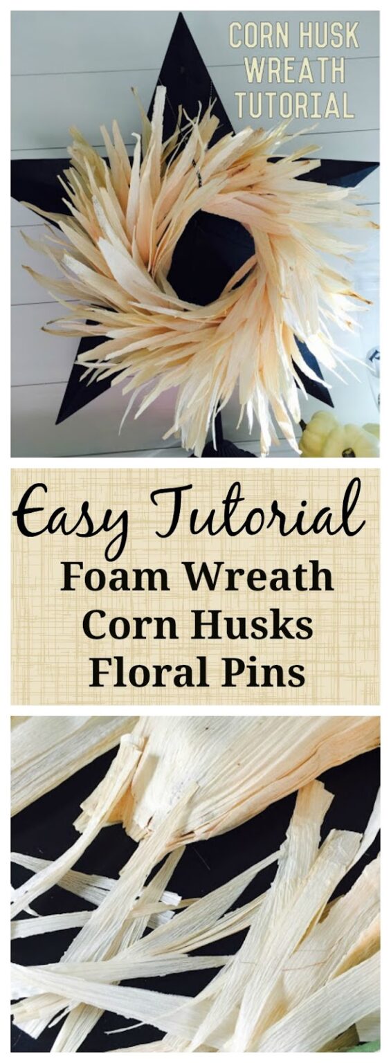 Corn Husk Fall Wreath Quick Tutorial - Karins Kottage