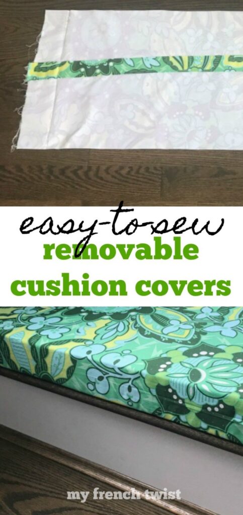 Centerpiece Wednesday Easy to sew removable cushion covers