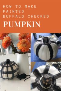 How to make painted buffalo checked pumpkin