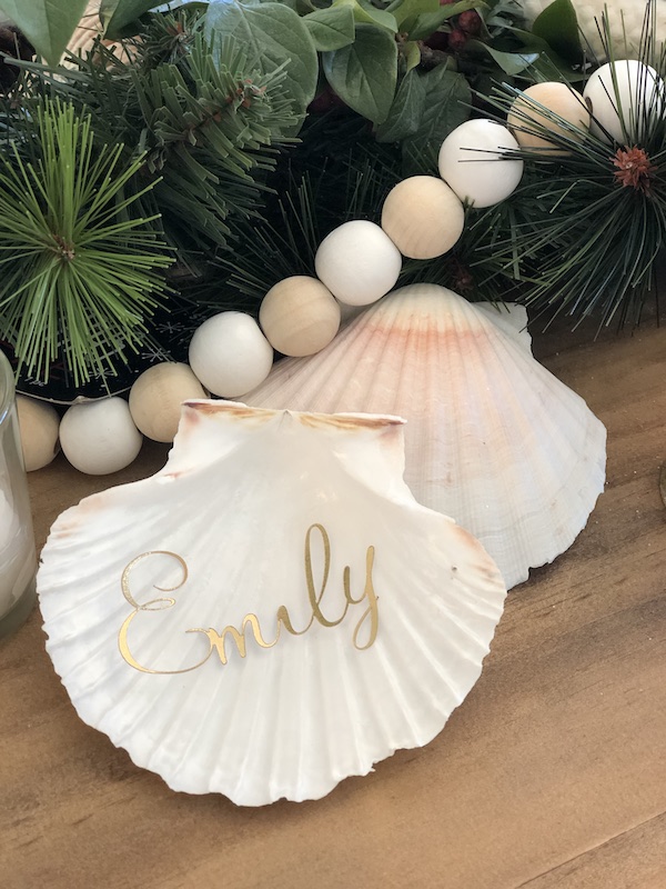 Shell place card