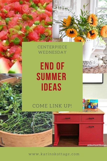 End of Summer Ideas on Centerpiece Wednesday