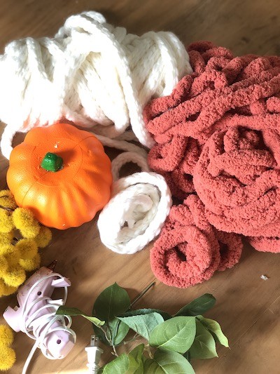 easy adorable yarn pumpkin supplies