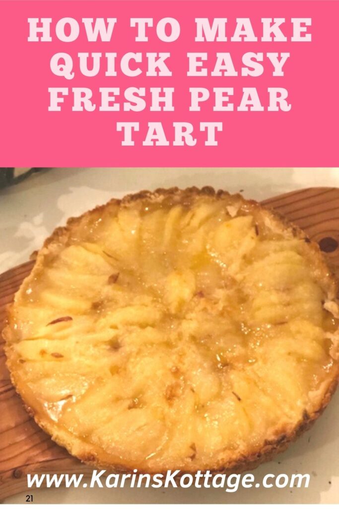 Fresh pear tart 