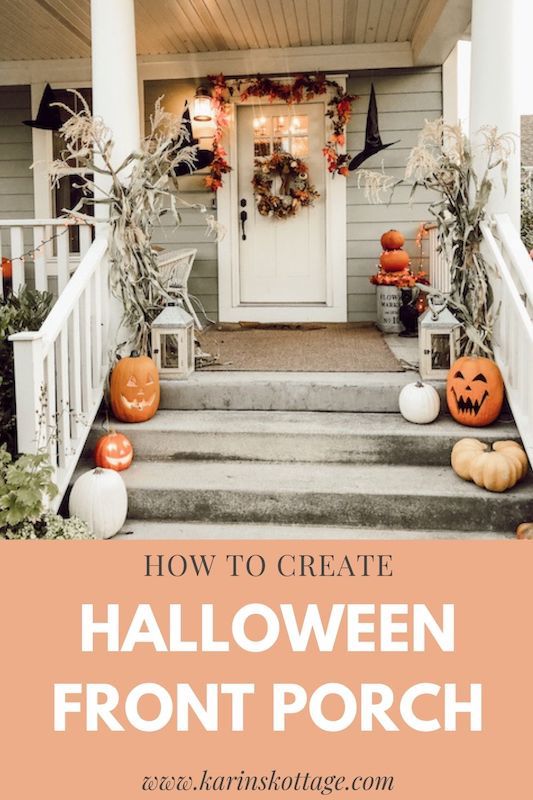 How to decorate Halloween Front Porch