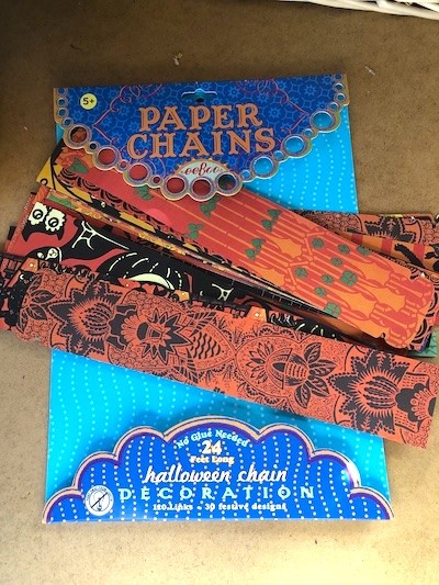 Halloween Paper chain strips