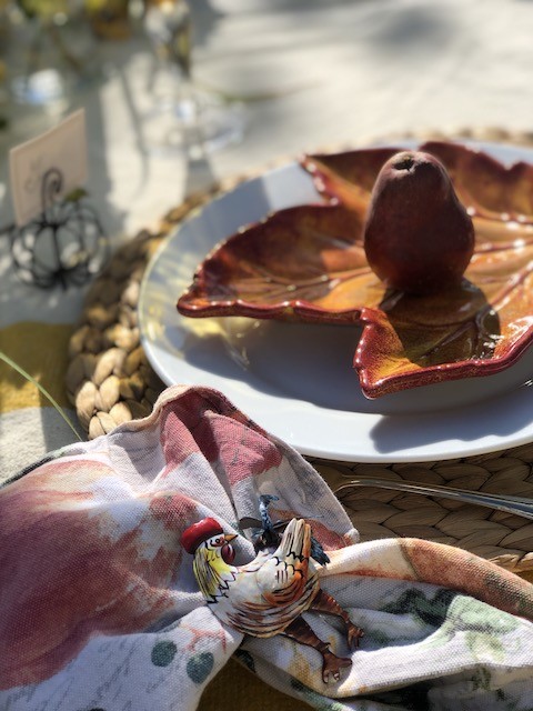 rooster napkin rings