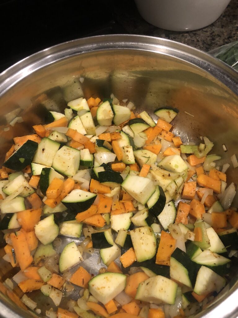 Yummy zucchini yam soup the whole family will love