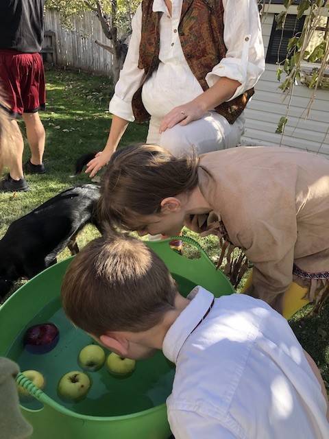 bobbing for apples