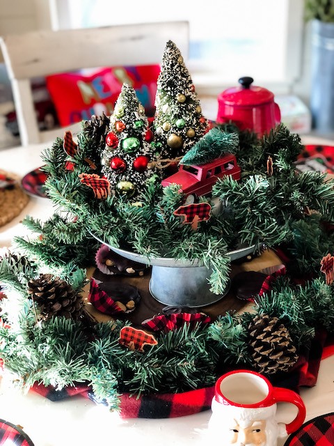 Buffalo Plaid Christmas Tablescape - A Wonderful Thought