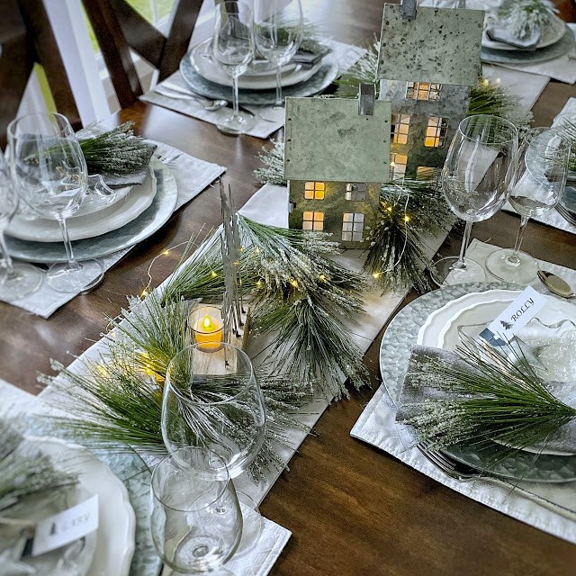 Centerpiece Wednesday Linky Party First Frost Tablescape