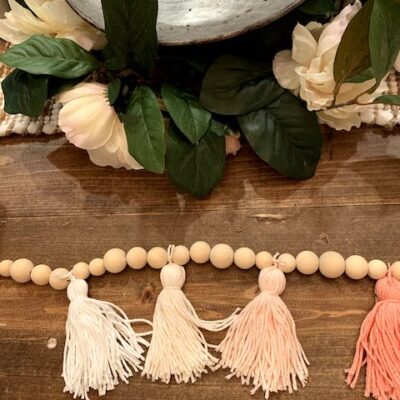 How to make wooden bead garland with tassels