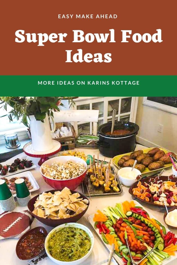 Easy to make super bowl party football food - Karins Kottage