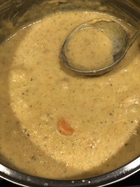 make creamy vegetable soup
