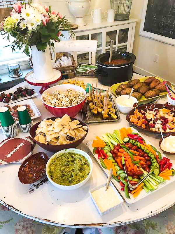 Easy to make super bowl party football food - Karins Kottage