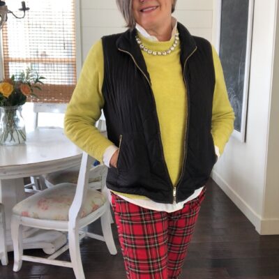 How to Style J. Crew Tartan Plaid Pants not just for the holidays