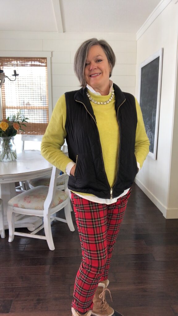 How to Style J. Crew Tartan Plaid Pants not just for the holidays - Karins  Kottage