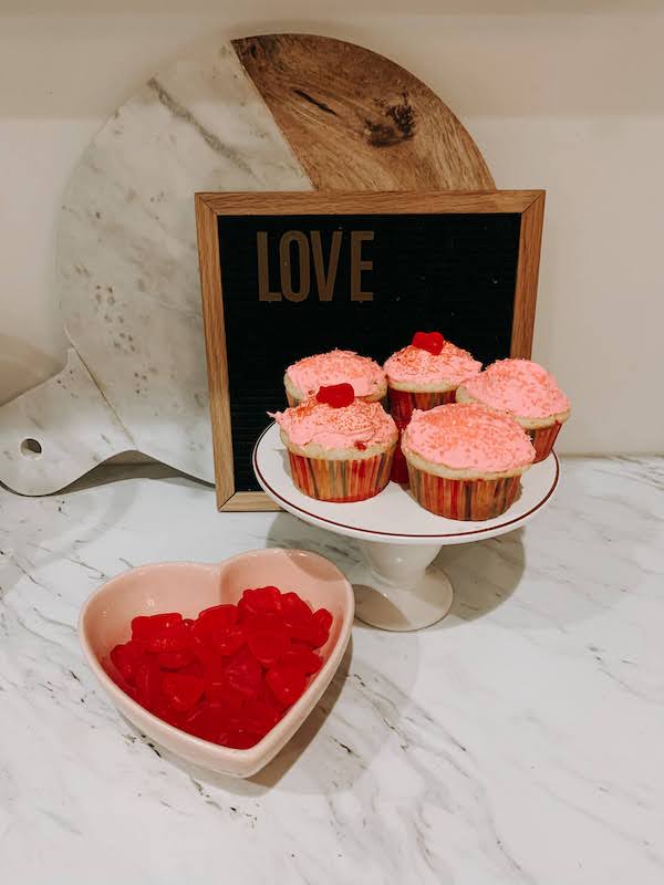 Funfetti Valentine cupcake recipe