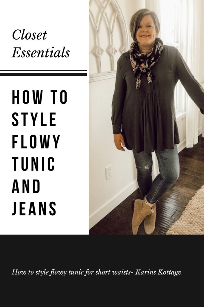 How to style flowy tunic and jeans FAshion Friday 