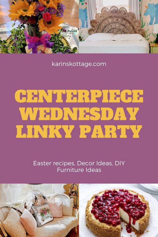 Easter Centerpiece Wednesday Linky party