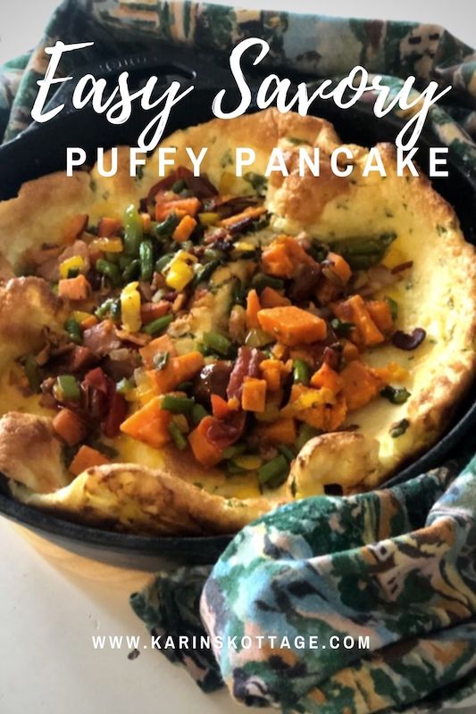 Savory puffy pancake