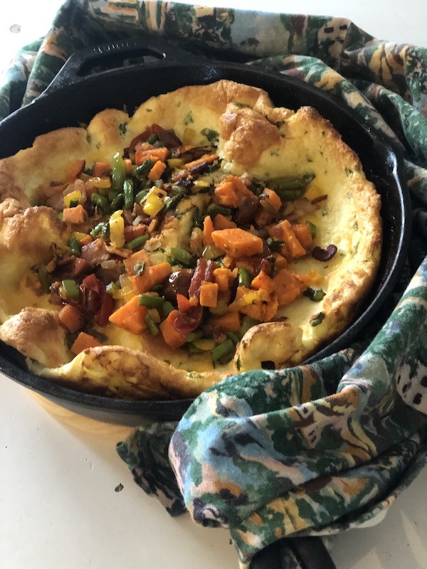 Savory puffy pancake