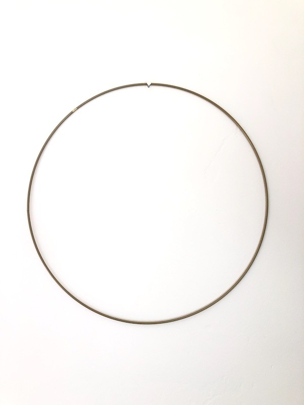 gold Wire hoop wreath