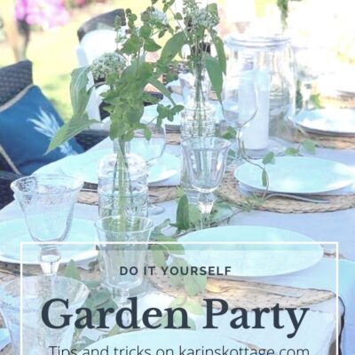 Do It Yourself Garden Party tips and tricks