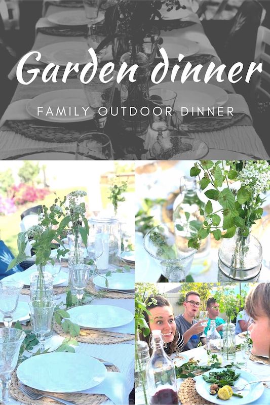 Do it yourself Garden dinner party