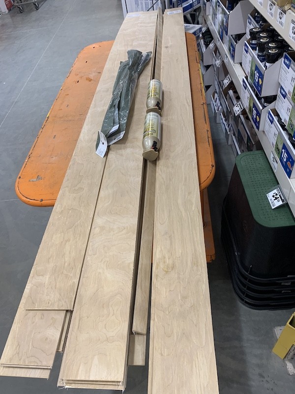 Home depot underlayment boards cut into shiplap boards