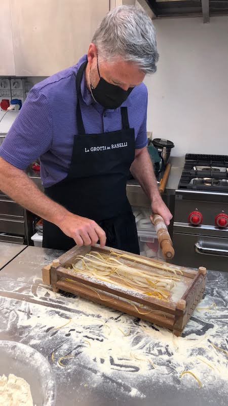 Visiting Castles, Churches and learning to Cook Italy . Homemade pasta