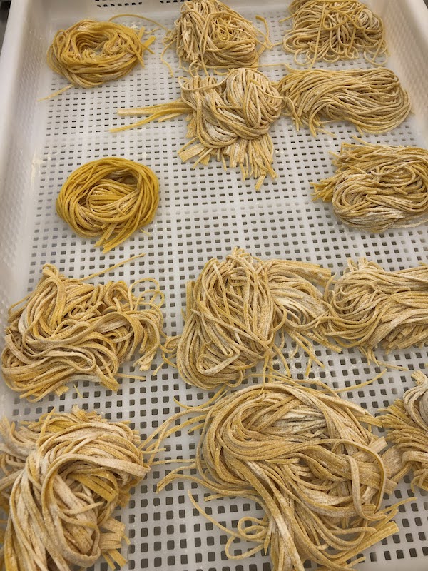 Homemade pasta Guitar spaghetti