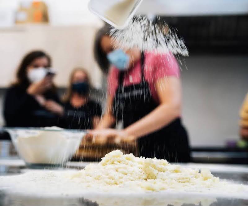 Making pasta in Italy