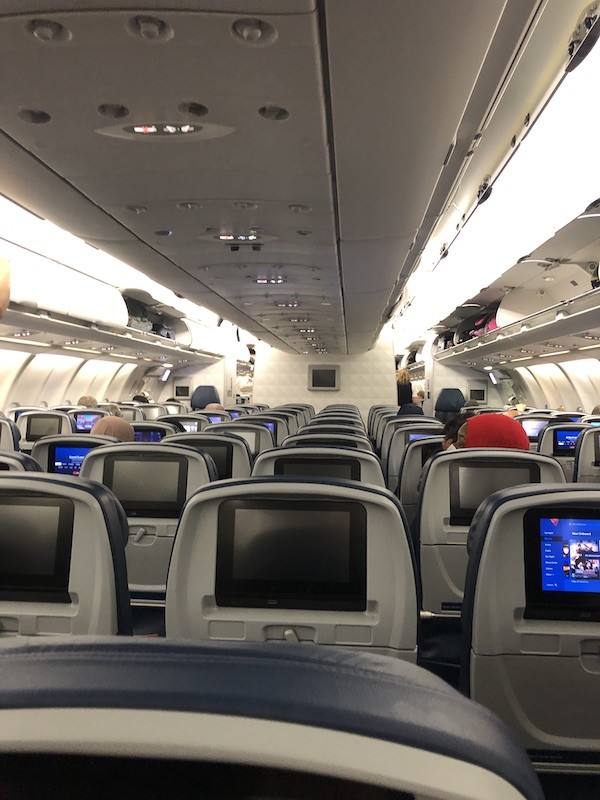 lack of passengers on flight to Rome