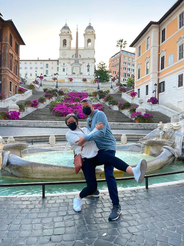 Traveling to Italy during Covid- Karins Kottage 
Spanish steps with no tourists