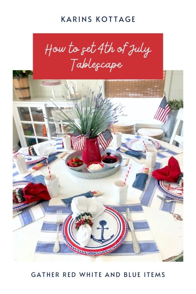 4th of July nautical tablescape 