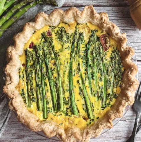 asparagus quiche Centerpiece Wednesday LInky party #225
