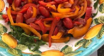 How to make sweet bell pepper (peperonata) salad