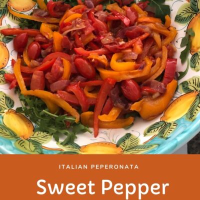 How to make sweet bell pepper (peperonata) salad