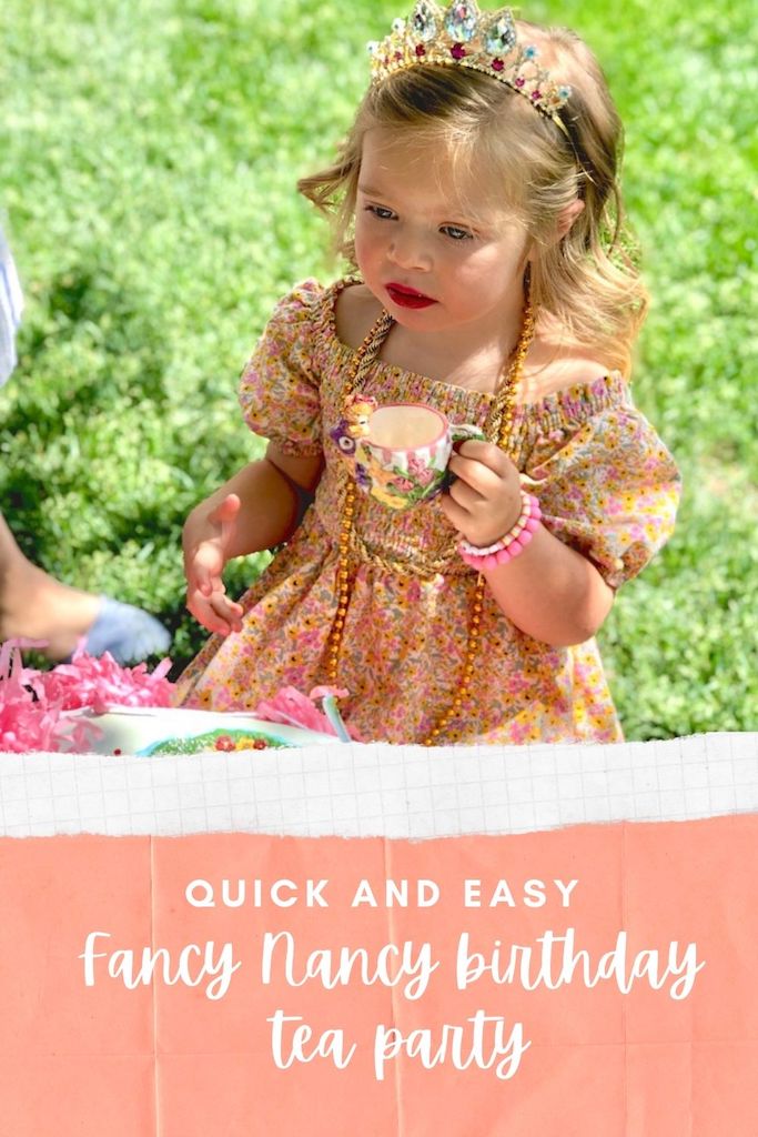 How to create fancy nancy birthday tea party